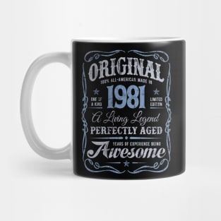 Born In 1981 All-American Original Birthday Living Legend Mug